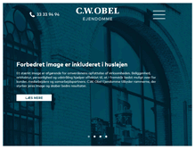 Tablet Screenshot of cwobel-ejendomme.dk